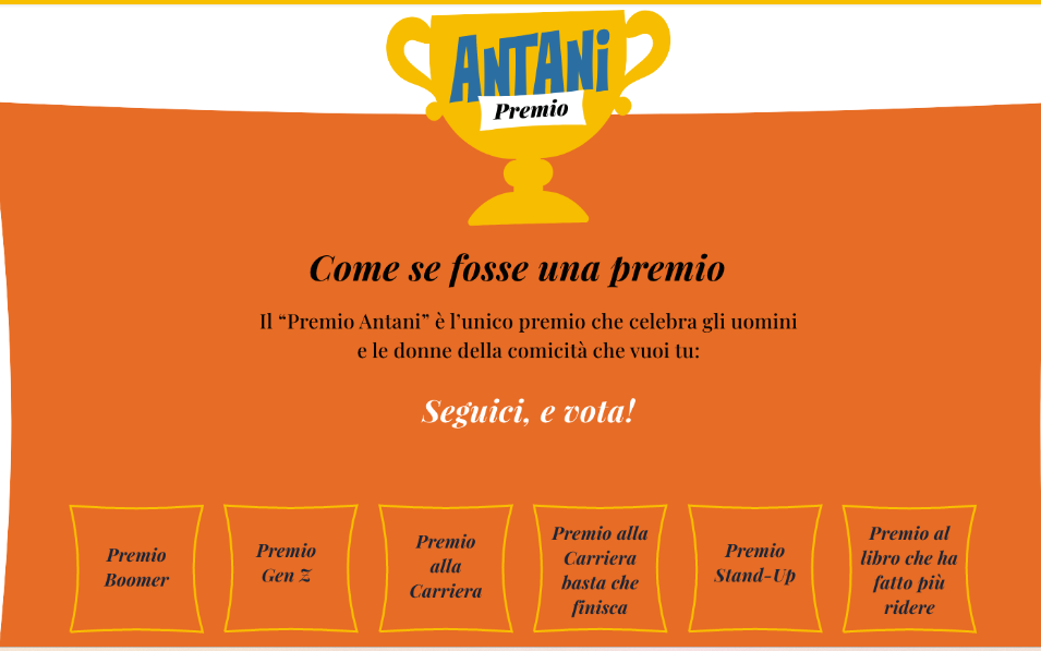 Gran Galà “Premio Antani”. Ospite d'onore Gianmarco Tognazzi e Gene Gnocchi