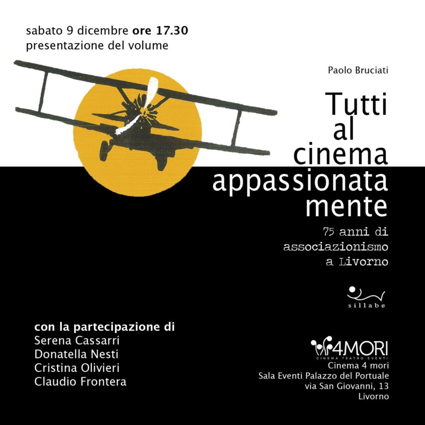 Paolo Bruciati presenta il libro “Tutti al cinema appassionatamente”