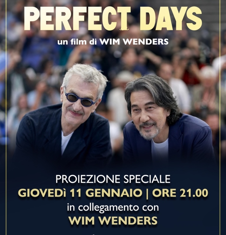 “Perfect days”, collegamento in diretta con il regista Wim Wenders