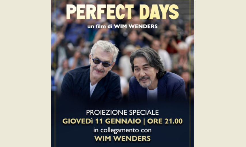 “Perfect days”, collegamento in diretta con il regista Wim Wenders
