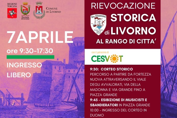 Historical reenactment of Livorno at the rank of City