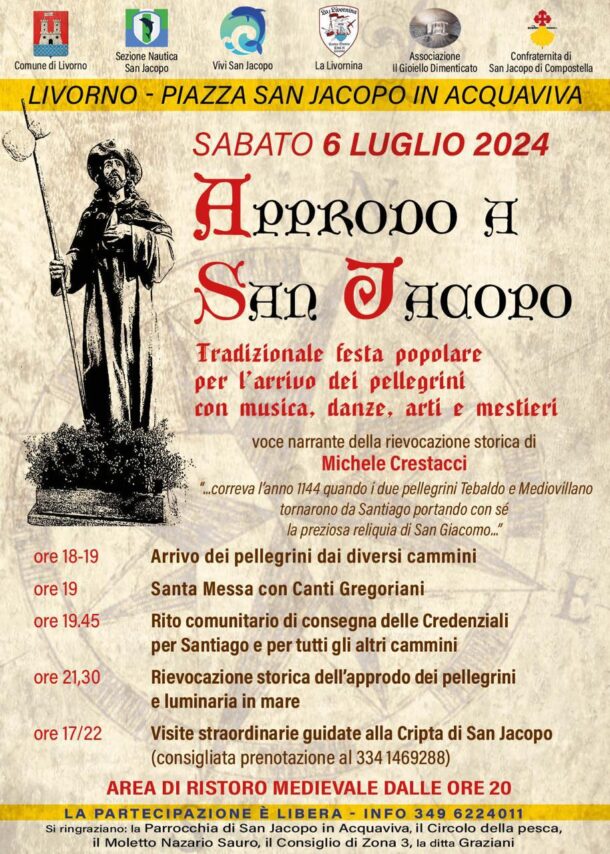 “Approdo a San Jacopo” – festa tradizionale per salutare l’arrivo dei pellegrini