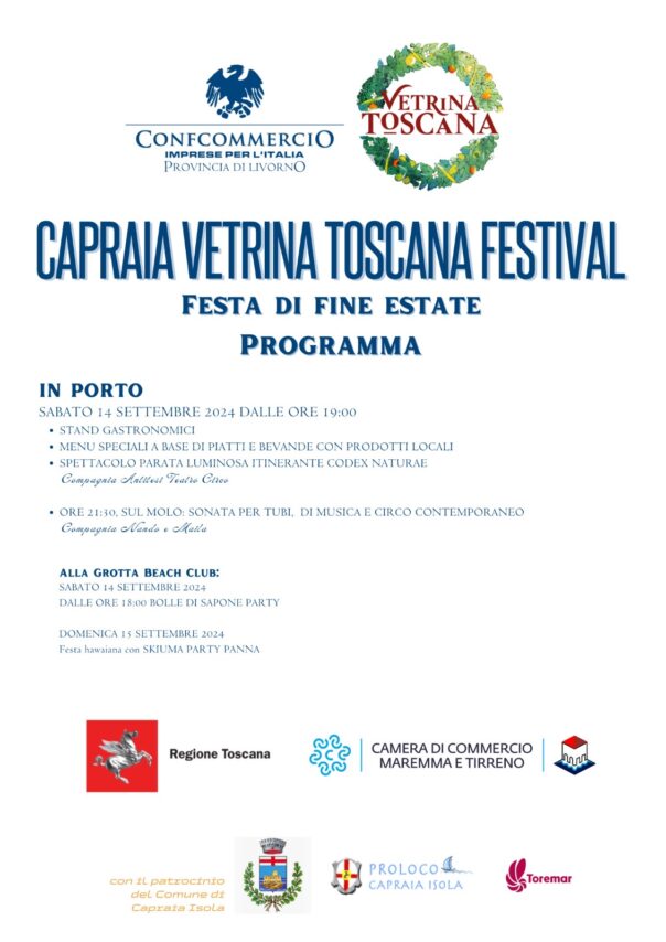 Capraia Vetrina Toscana Festival – End of Summer Festival