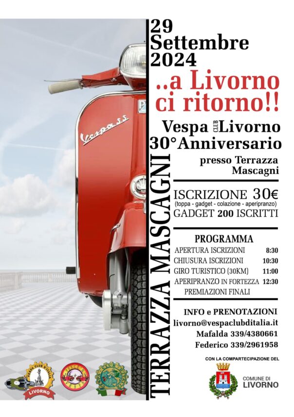 Raduno Regionale 30° Anniversario Vespa Club Livorno