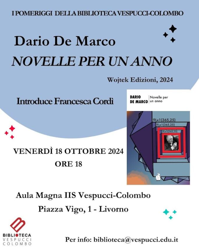 Libri, “Novelle per un anno” di Dario De Marco