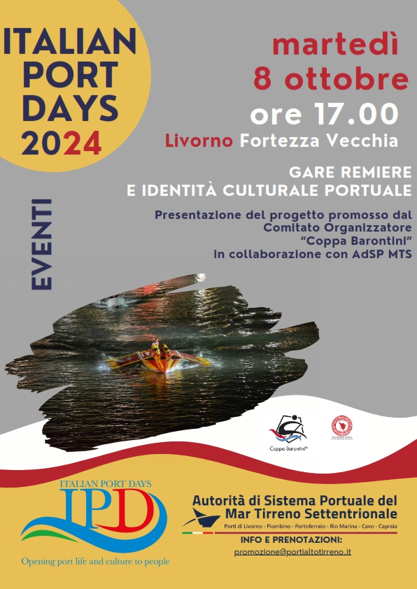 Italian Port Days 2024 – “Gare remiere and port cultural identity”