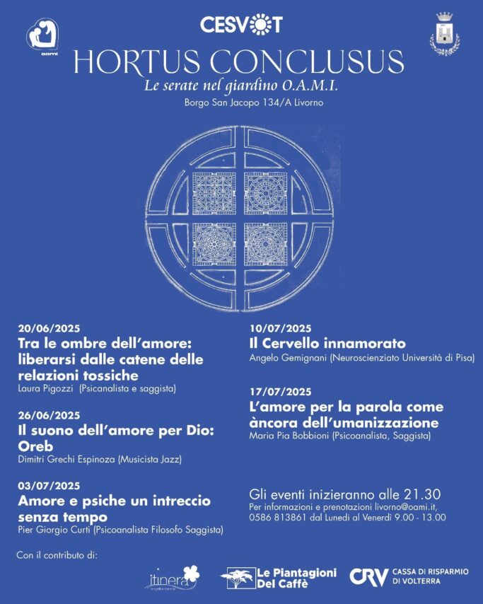 Hortus Conclusus. Le serate nel giardino O.A.M.I. – Seconda edizione