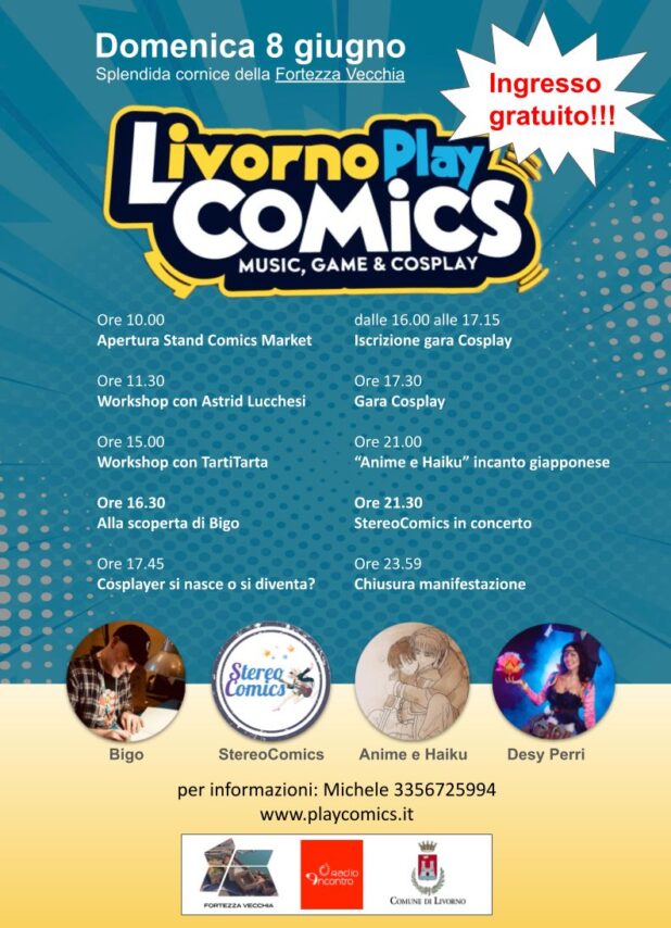“Livorno Play Comics” in Fortezza Vecchia