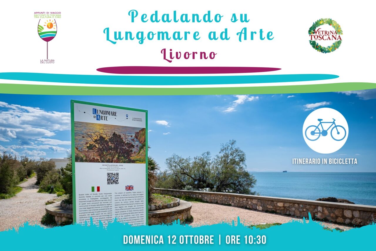 Pedalando sul lungomare ad Arte