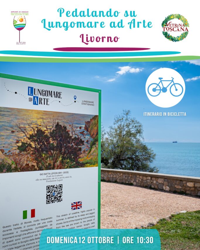 Pedalando sul lungomare ad Arte