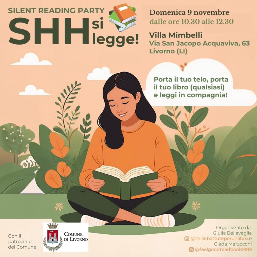 Shh si legge – Silent Reading Party in Villa Mimbelli