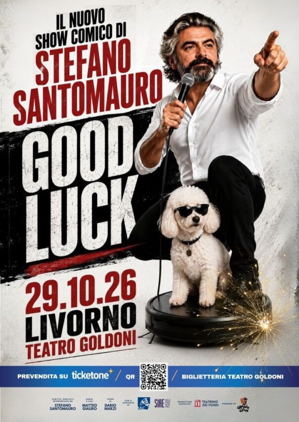 Stefano Santomauro al Goldoni con “Good Luck”