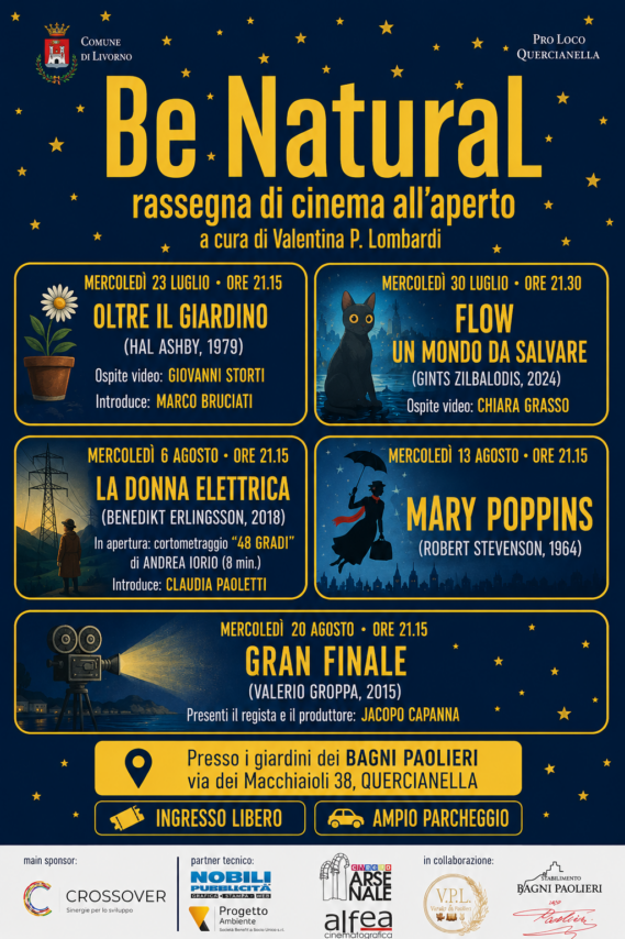 Be Natural- Cinema sotto le stelle a Quercianella